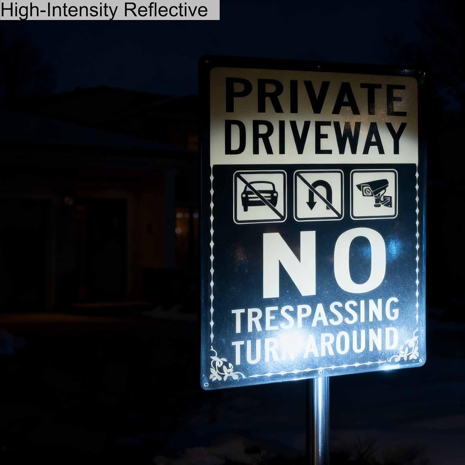 Detalle de Ashoaza private driveway sign, 14 x 10-inch