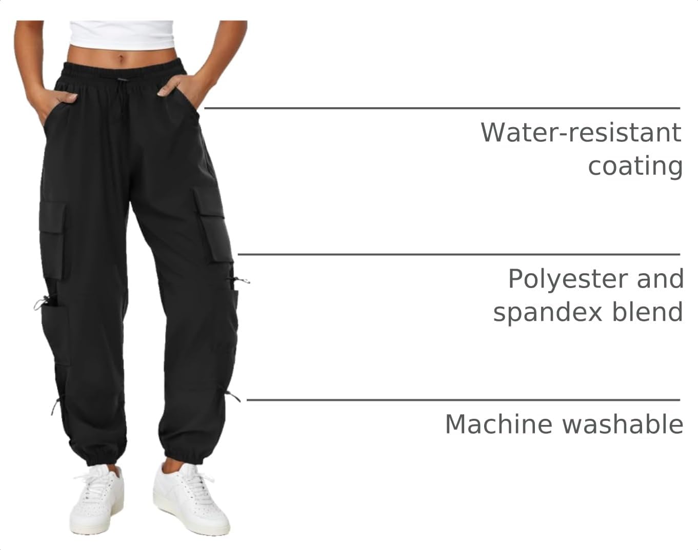 Detalle 2 de COPYLEAF Women's Cargo Pants
