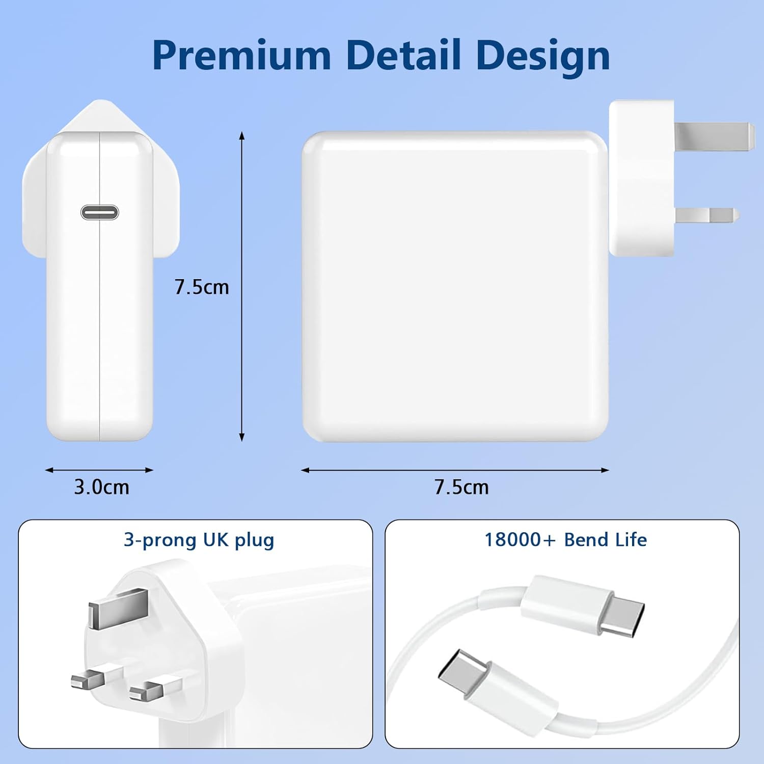 Detalle 2 de 100W USB C Fast Charger for MacBook