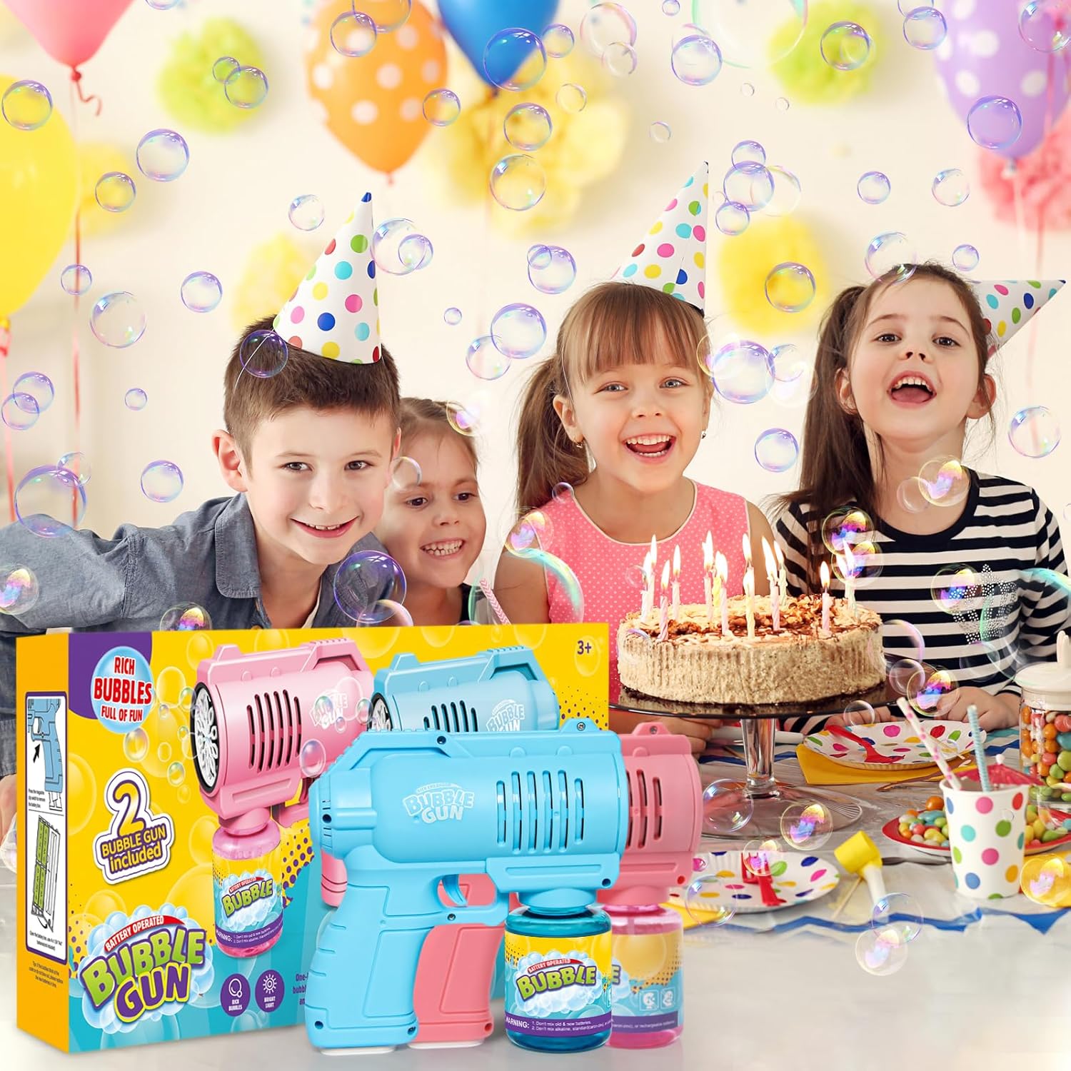 Thumbnail 5 de Panacare Bubble Gun Seifenblasenmaschine 4000+ Blasen/Min