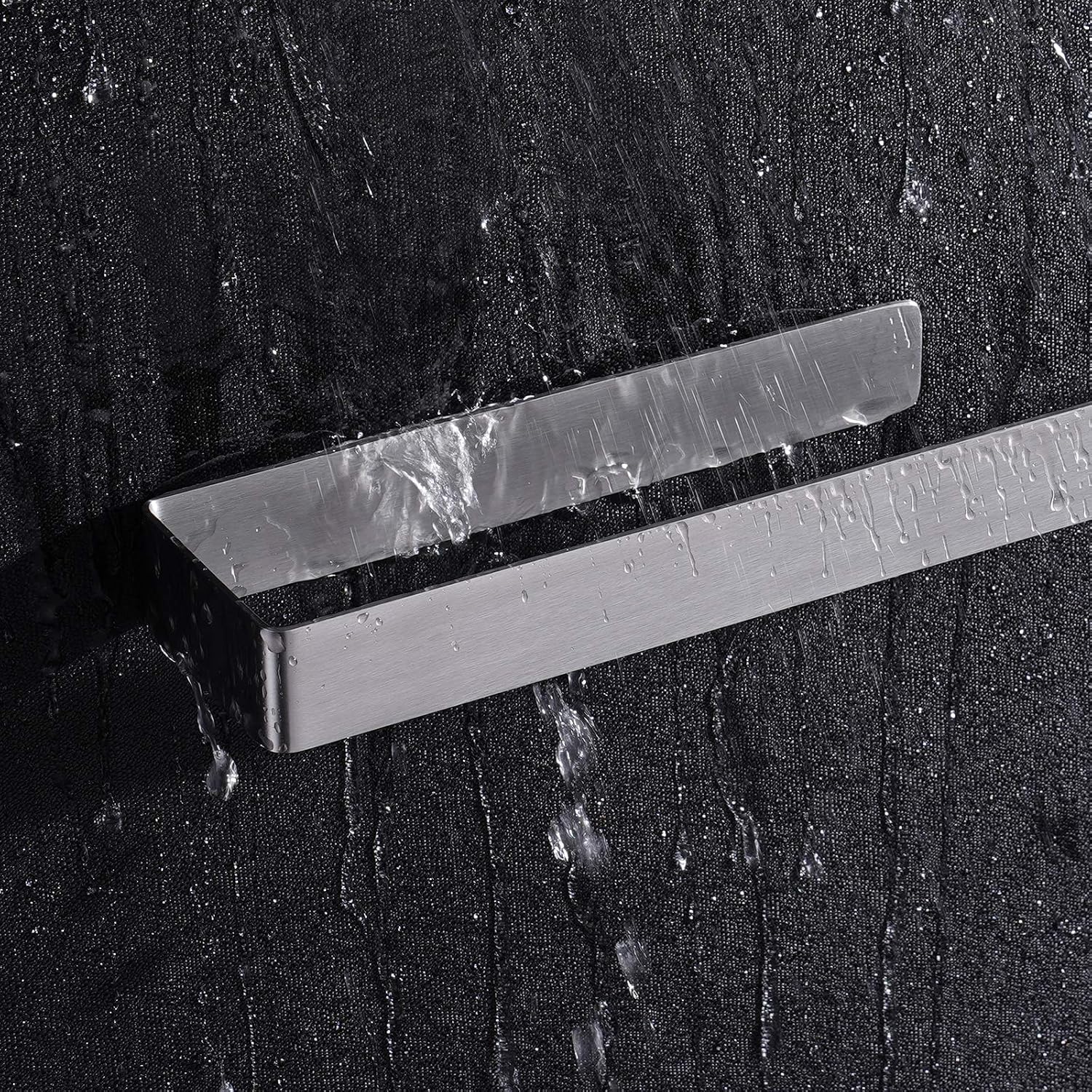 Thumbnail 4 de Aikzik Handtuchhalter ohne Bohren aus 304 Edelstahl für Bad & Küche – silber