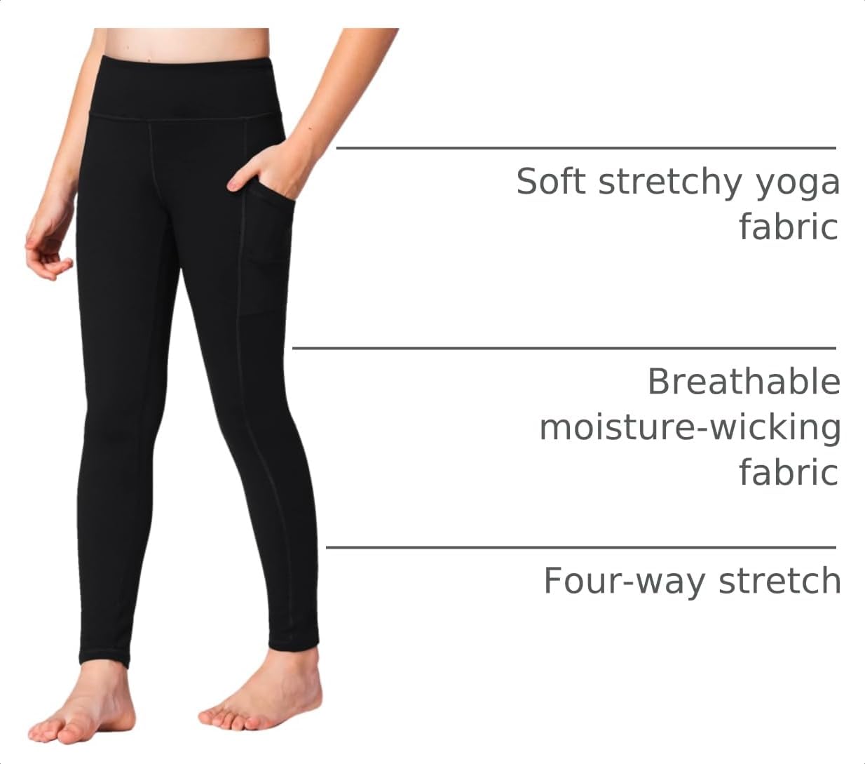 Detalle 2 de Stelle Girls Athletic Leggings 3.15”