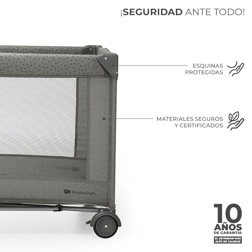 Detalle de Kinderkraft Joy 2: Cuna de viaje 3 en 1 para bebé y niño (hasta 25 kg)