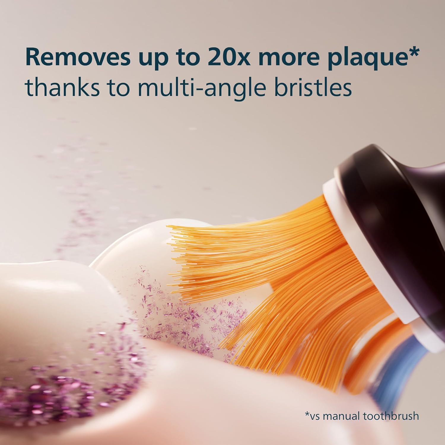 Detalle de Philips Sonicare A3 Premium All-in-One genuine replacement heads (Black) – 6 pack, HX9096/88
