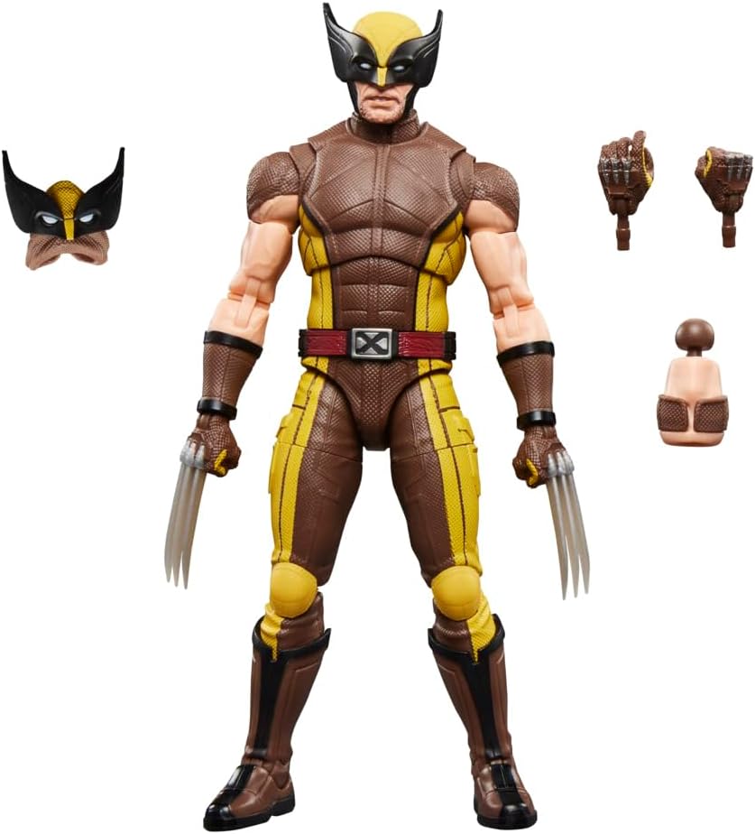 Detalle de Marvel G2366 Marvel Legends – figurka Wolverine’a w brązowym kostiumie, 15 cm
