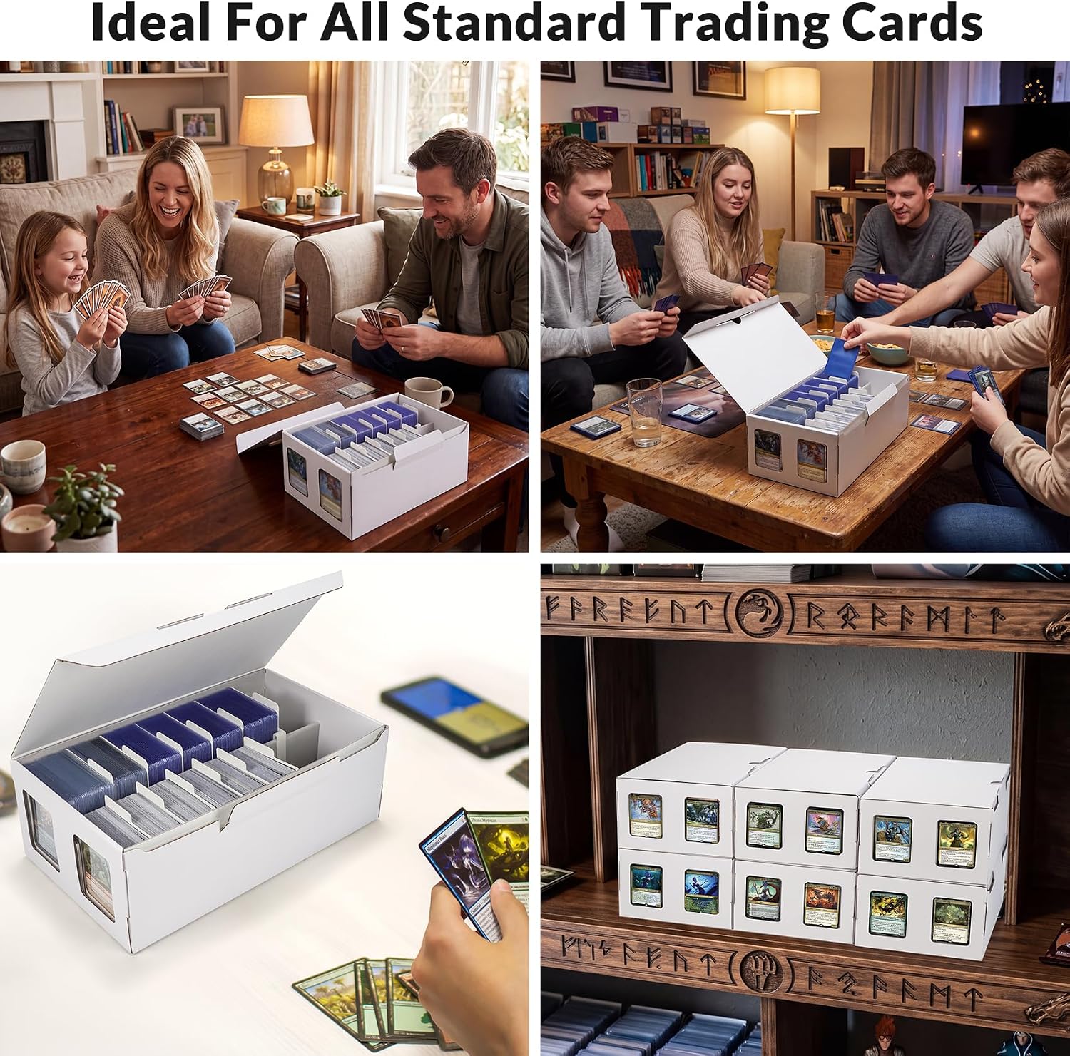 Thumbnail 6 de AFIING Trading Card Storage Boxes, 6-Pack