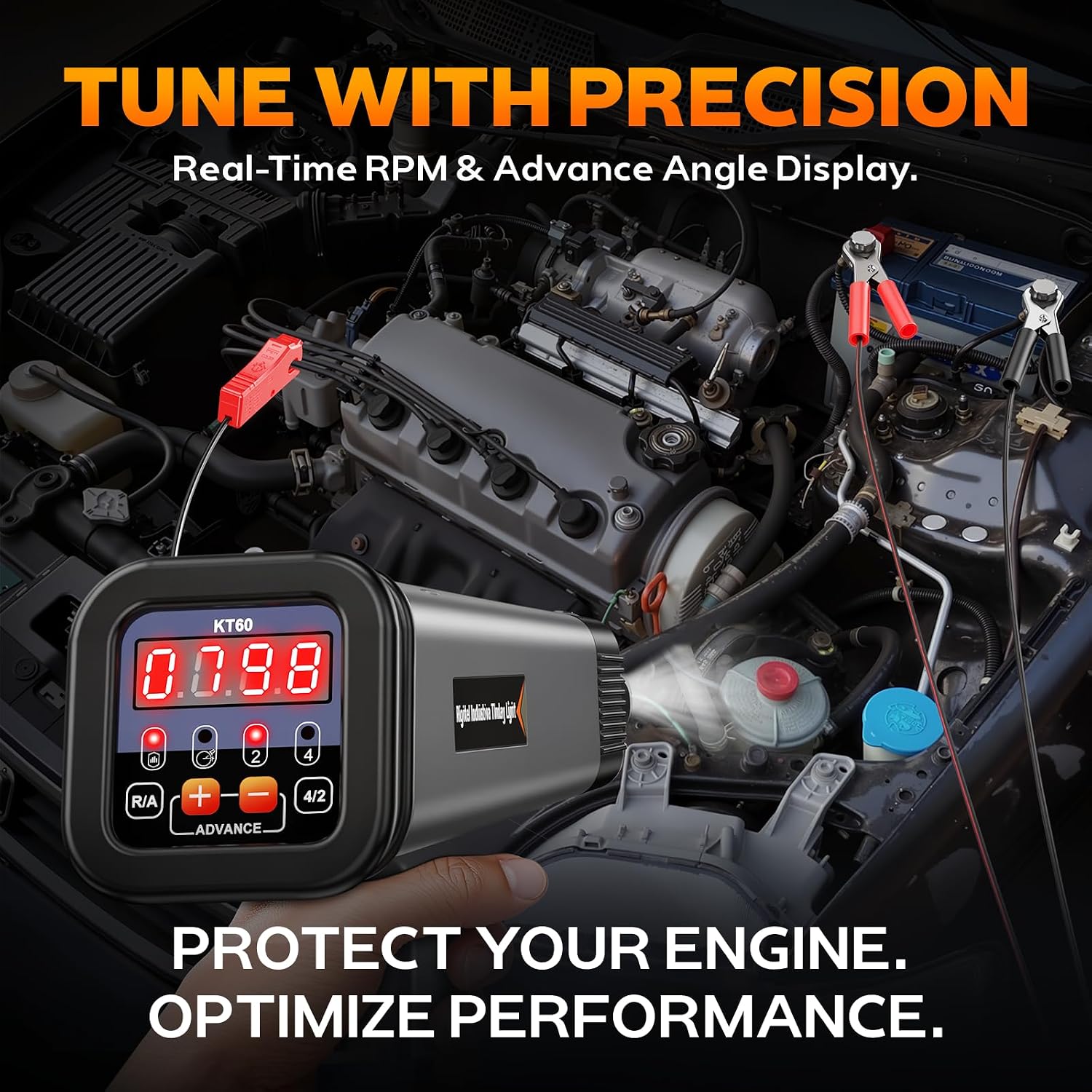 Thumbnail 2 de KZYEE KT60 Digital Timing Light with RPM 12V