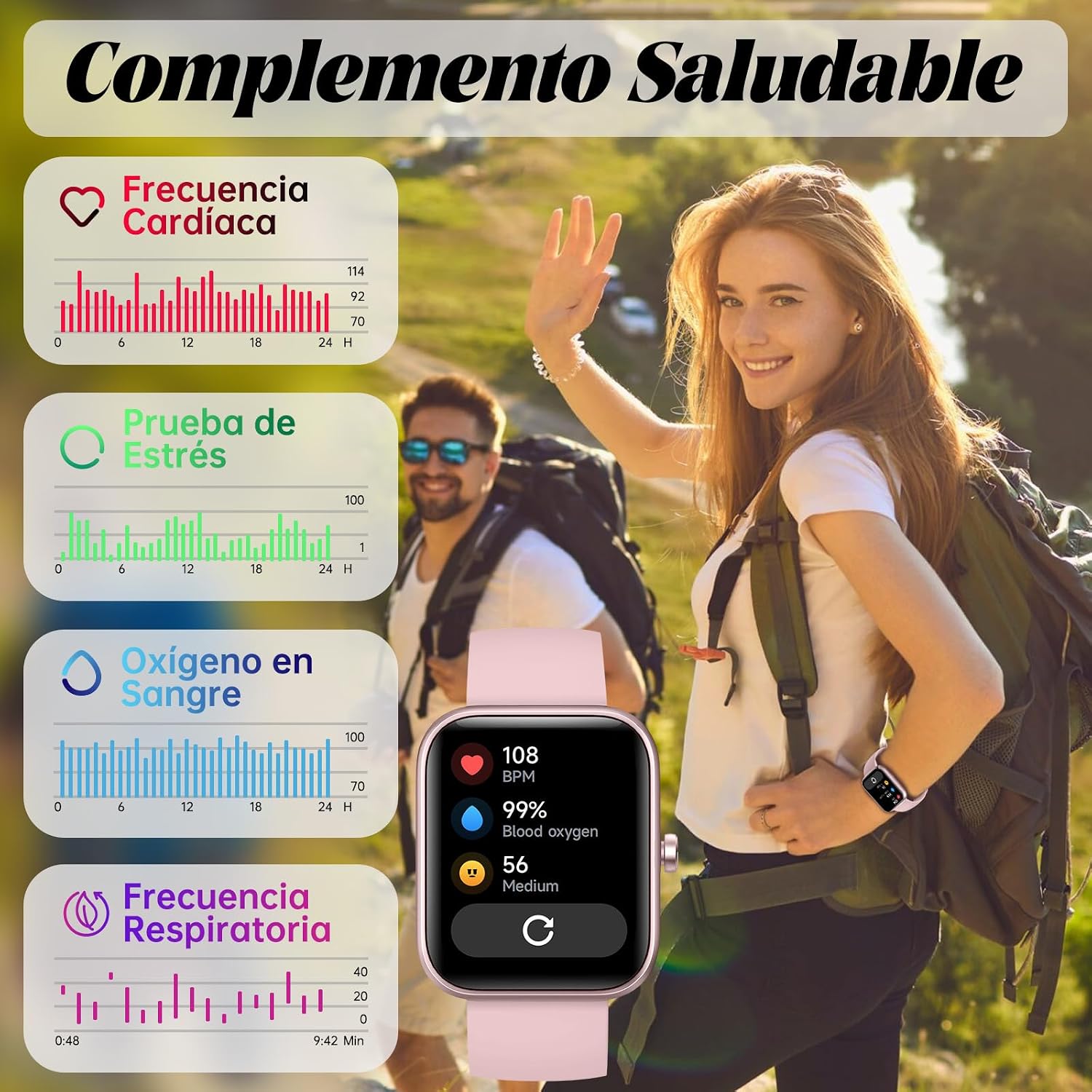Detalle 1 de YMZ Smart Watch 1.83 pulgadas con Bluetooth