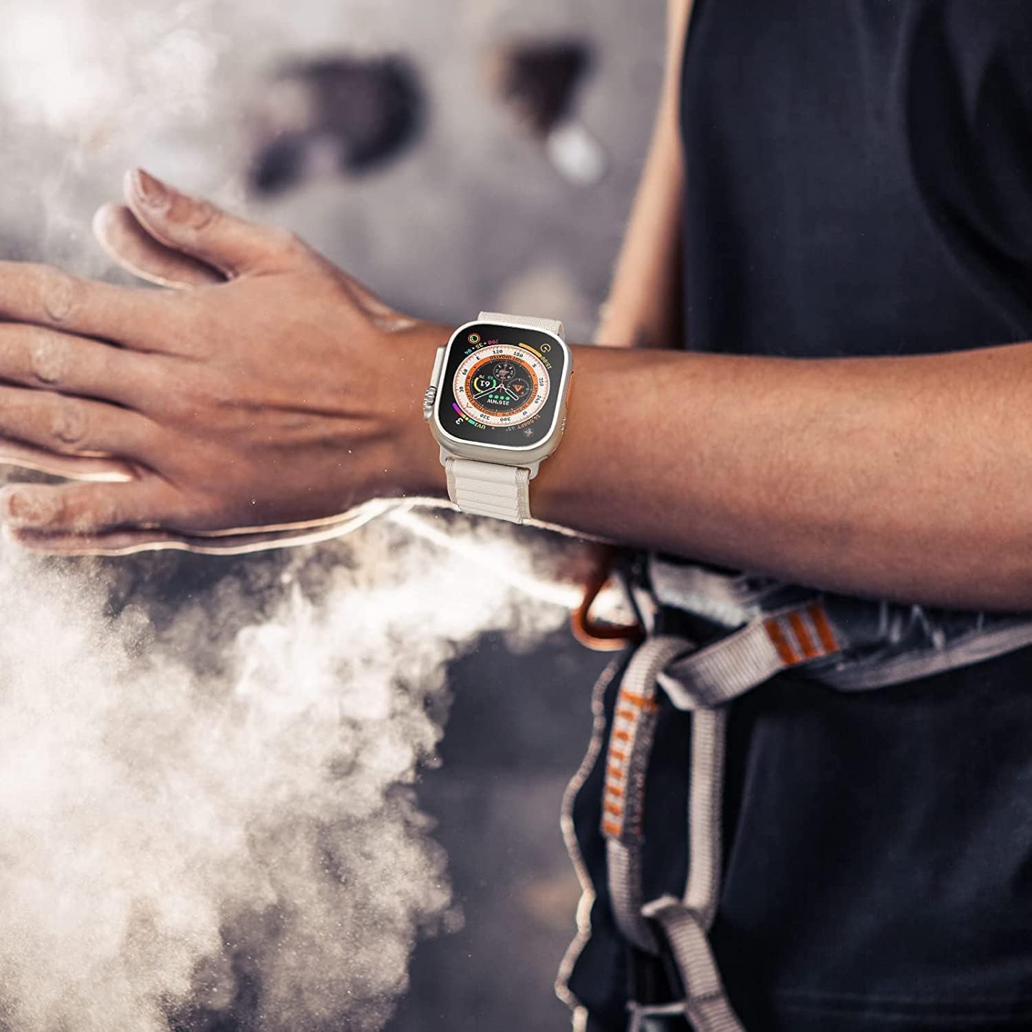 Thumbnail 3 de Aizgalxor Alpine Loop sporthorlogeband met G-vormige gesp voor Apple Watch