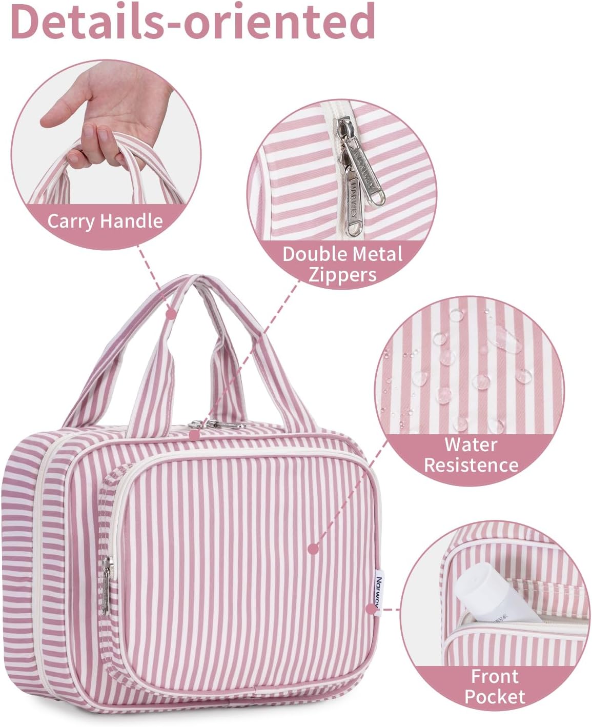 Thumbnail 6 de Narwey Hanging Travel Toiletry Bag for Women