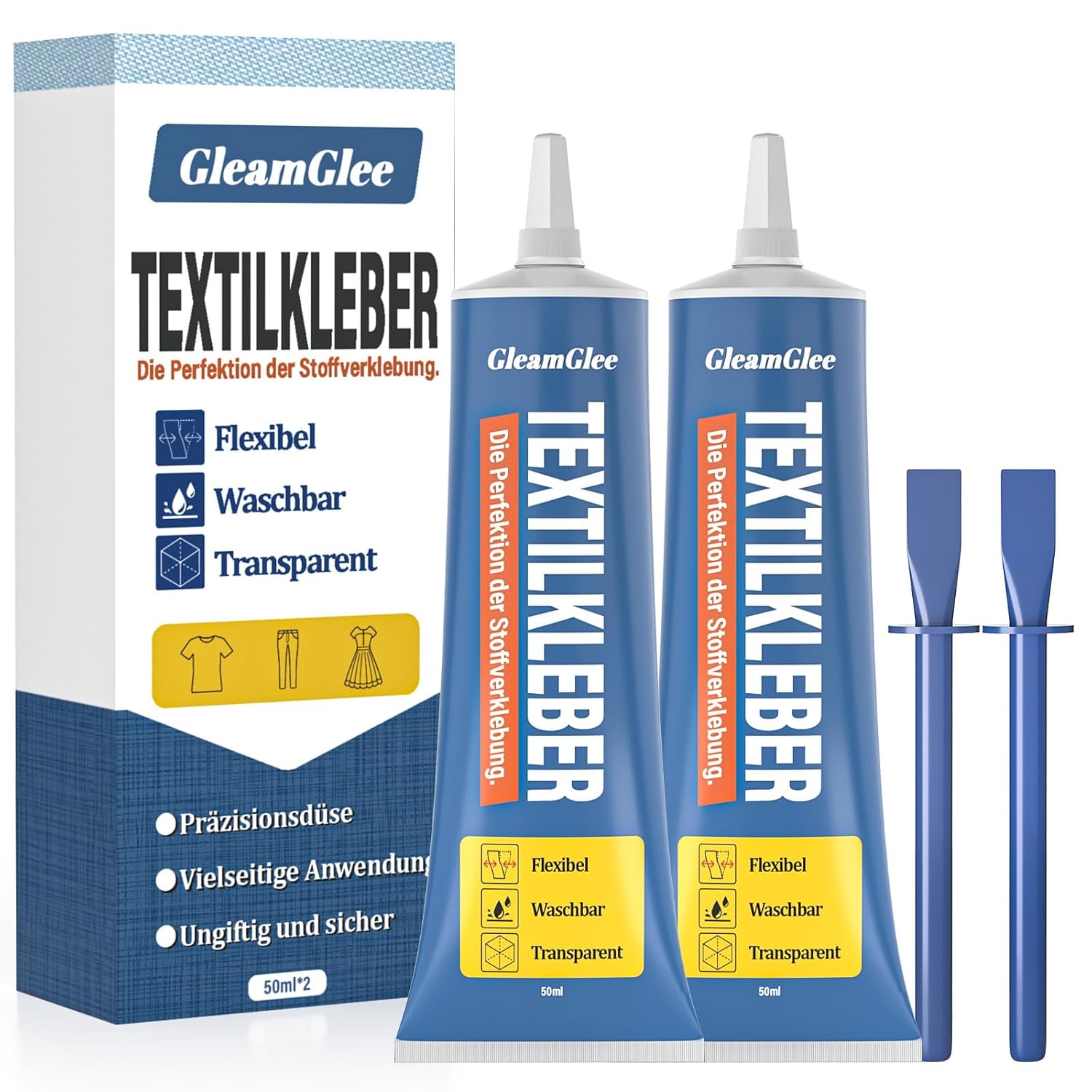 100 ml Textilkleber – wasserfest und bügelbeständig für Stoffe