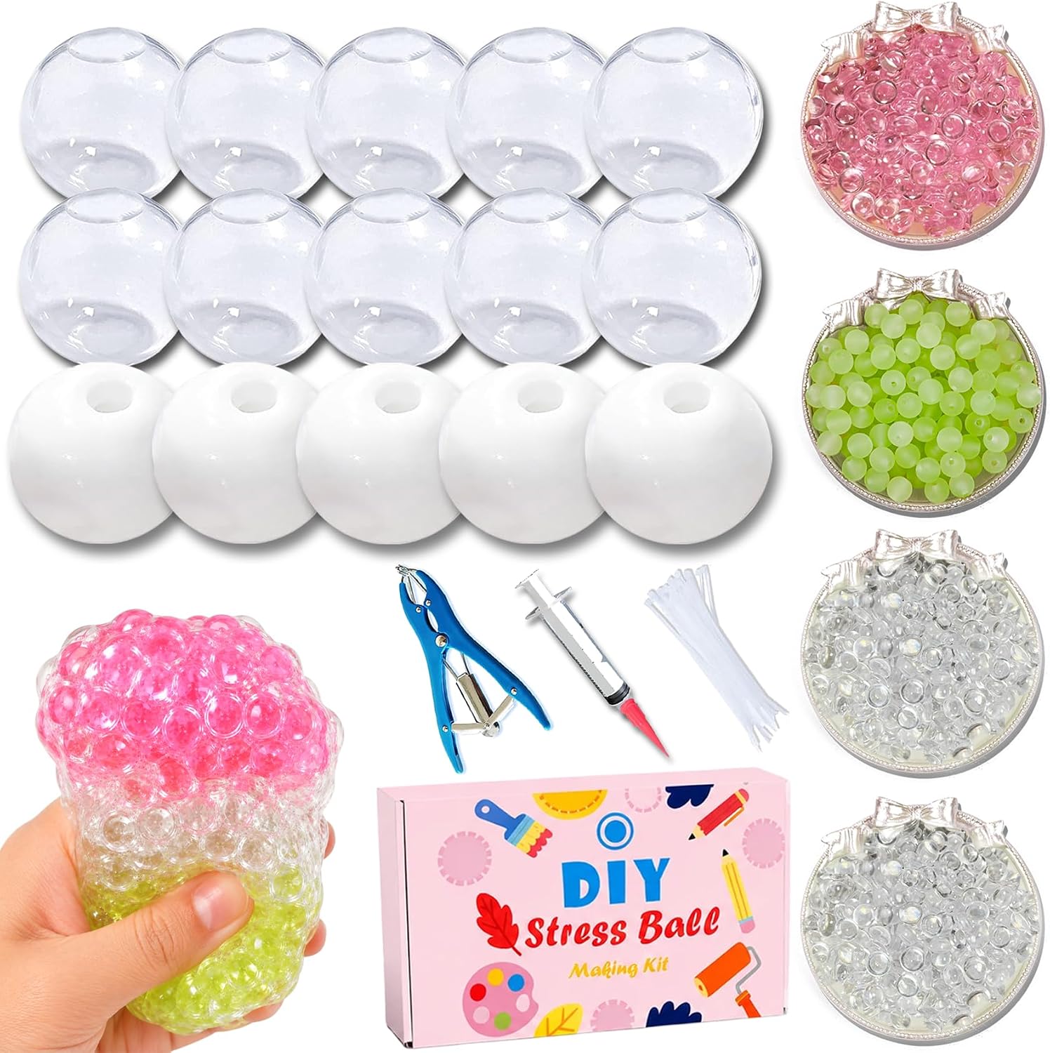 Detalle de TXGSDXS DIY Squishy Making Kit – Create Your Own Squisy Stress Balls