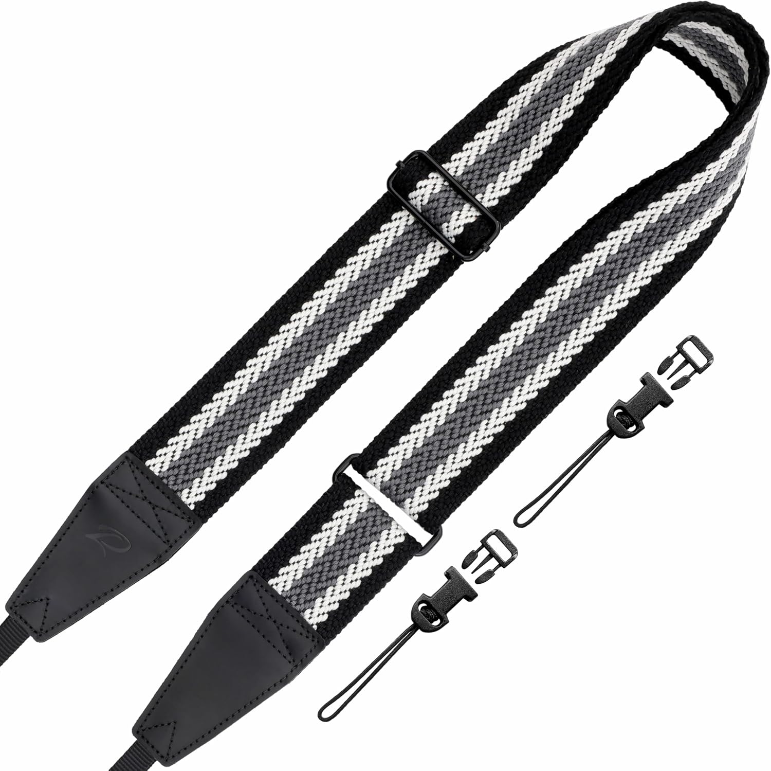 Detalle de Padwa Lifestyle Stripes camera strap, adjustable