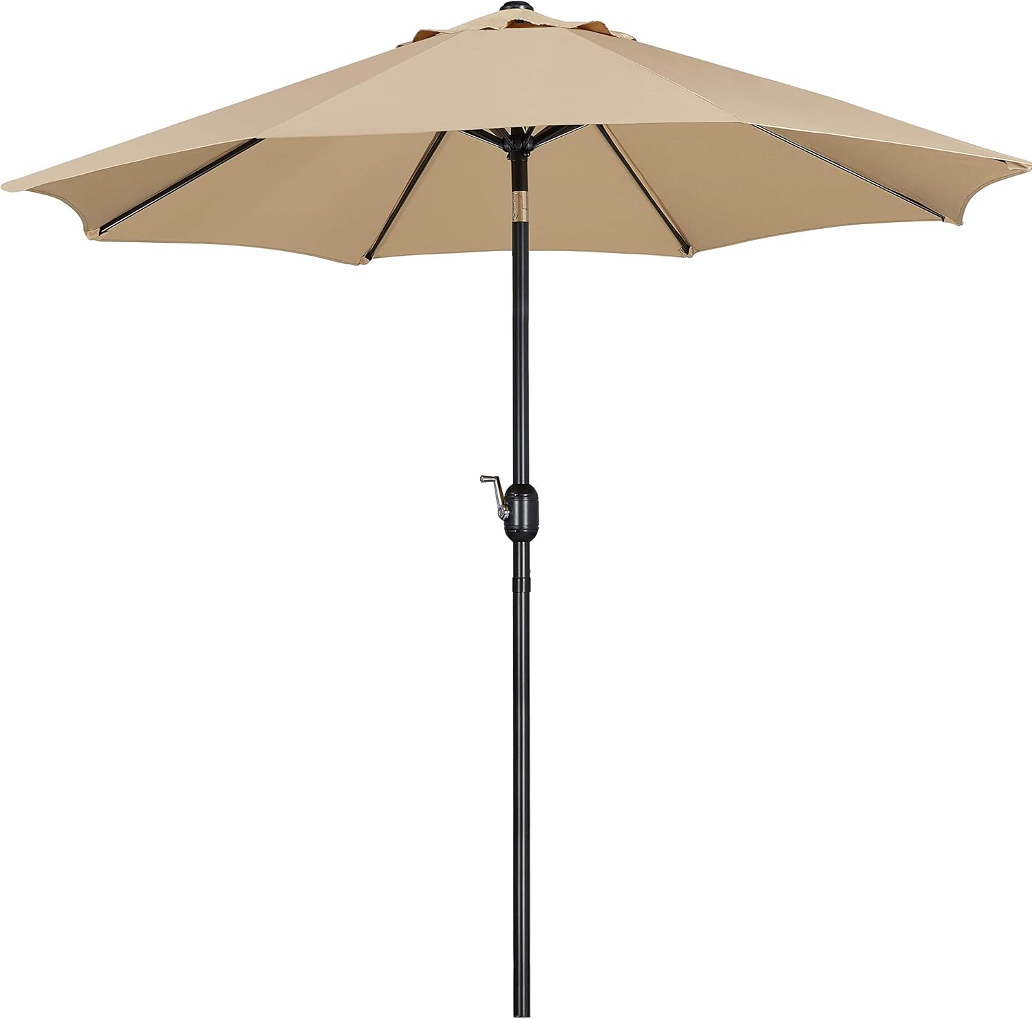 Detalle de Yaheetech Ombrellone da Giardino Esterno Portatile Inclinabile Ø223 cm con Manovella e Telo in Poliestere