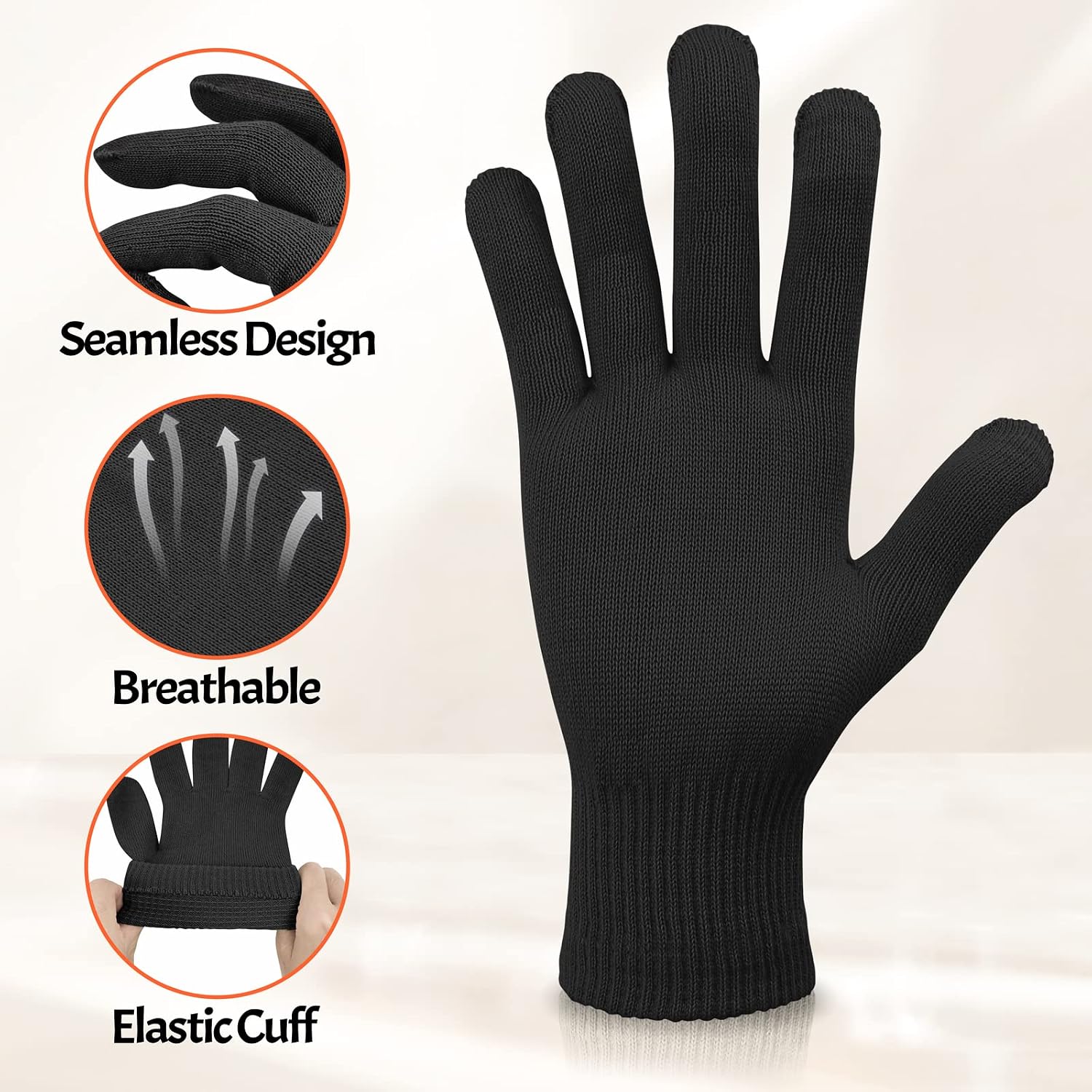 Thumbnail 2 de Migliore Wear 2 Pairs Cotton Gloves for Eczema – Touchscreen Friendly, Overnight Moisturising (Large)