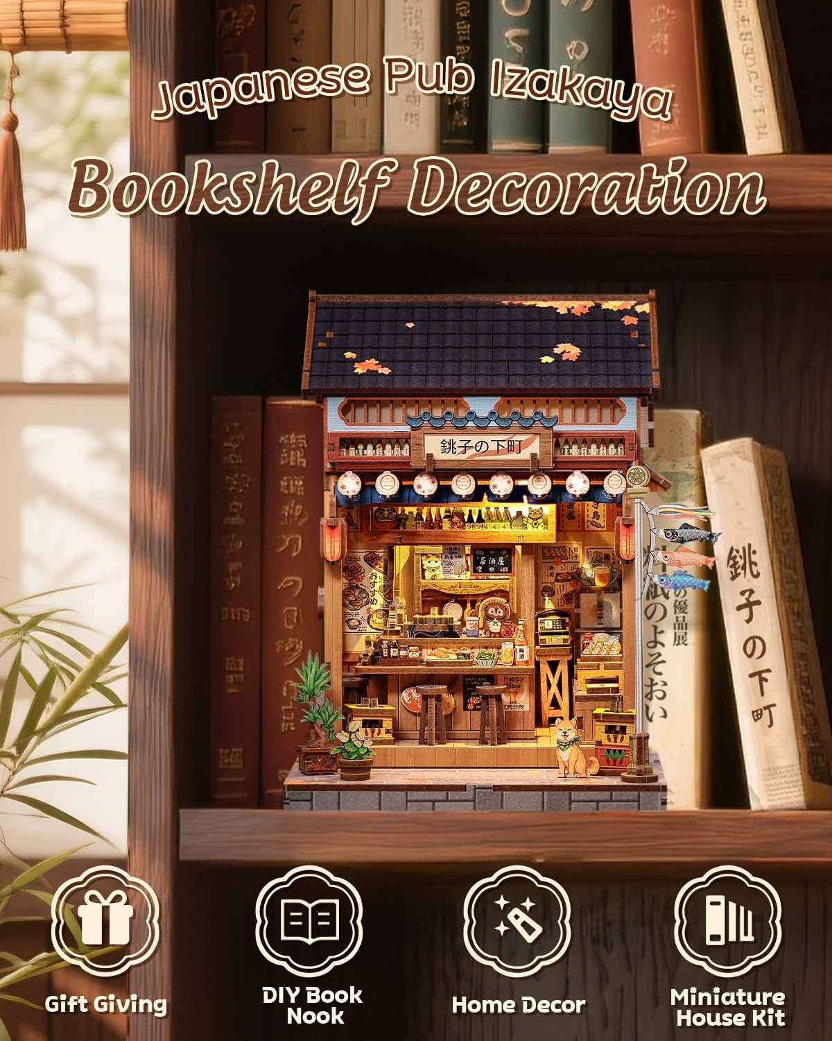 Thumbnail 2 de CUTEBEE Book Nook Kit 239 pieces 📚