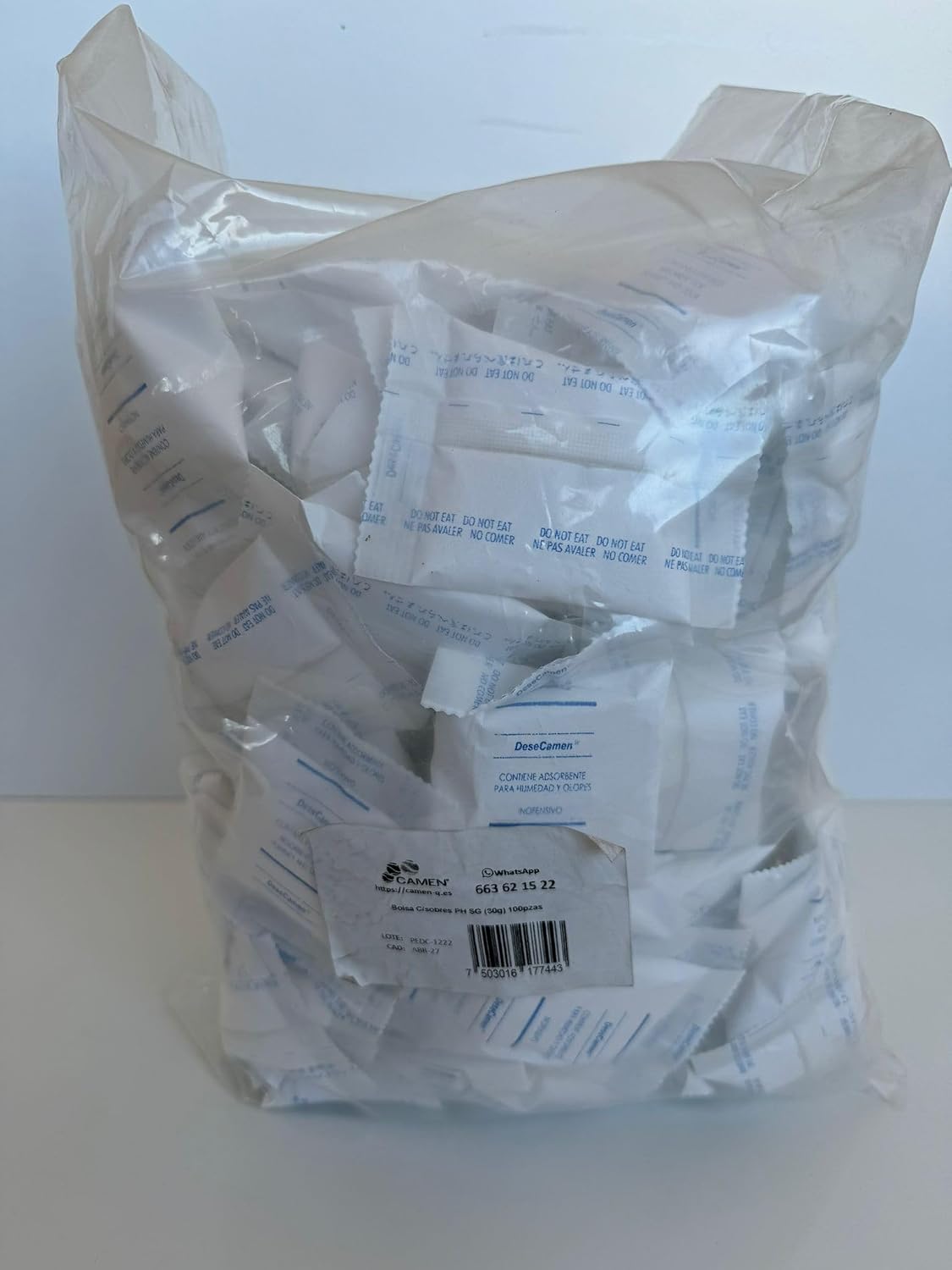 Thumbnail 1 de Desecamen Bustine Silice 100 pezzi (30 g) – Deumidificatore e Assorbiumidità inodore, non tossico