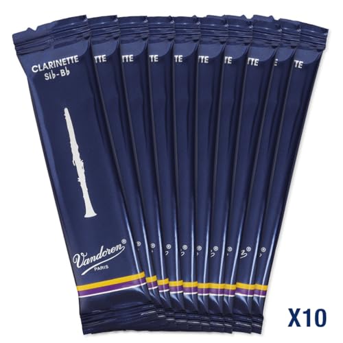 Detalle de Vandoren CR1025 – Caja de 10 cañas tradicional n.2.5 para clarinete