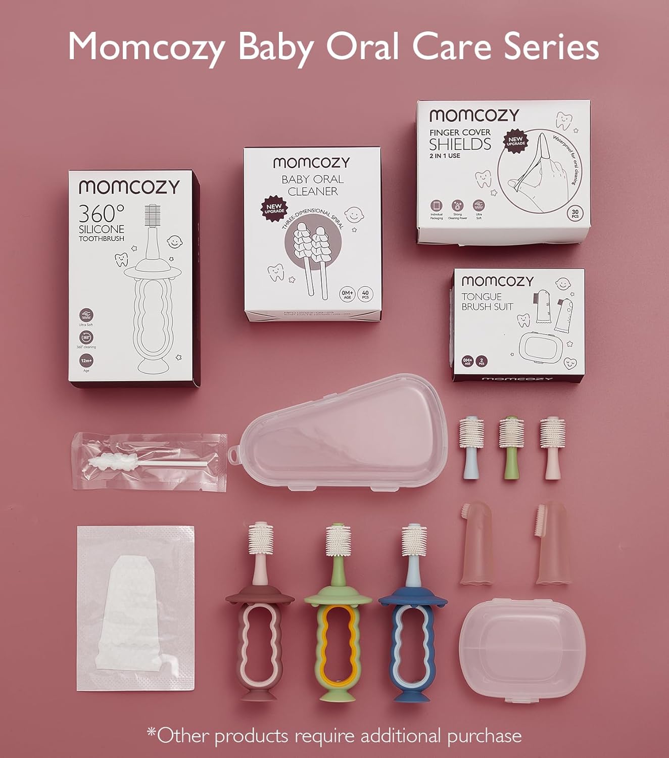 Thumbnail 6 de Momcozy Baby Tongue Cleaner Gauze and Disposable Oral Cleaner Set (40 Count)
