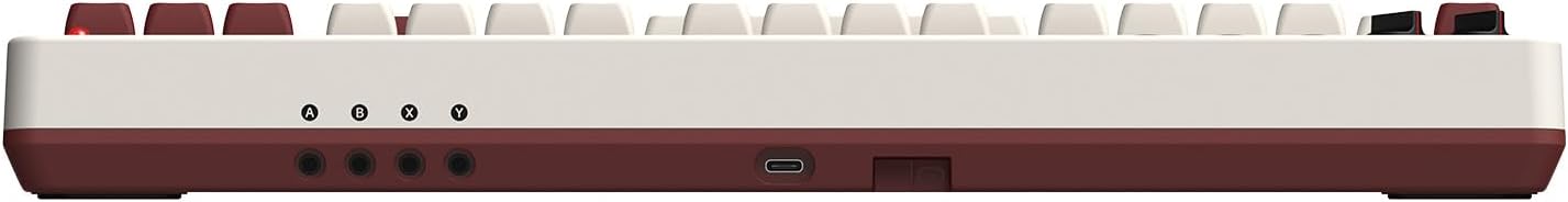 Detalle de 8BitDo Retro Mechanical Keyboard – Fami Edition: 87 Tasten, Hot Swap, Bluetooth/2,4G/USB-C