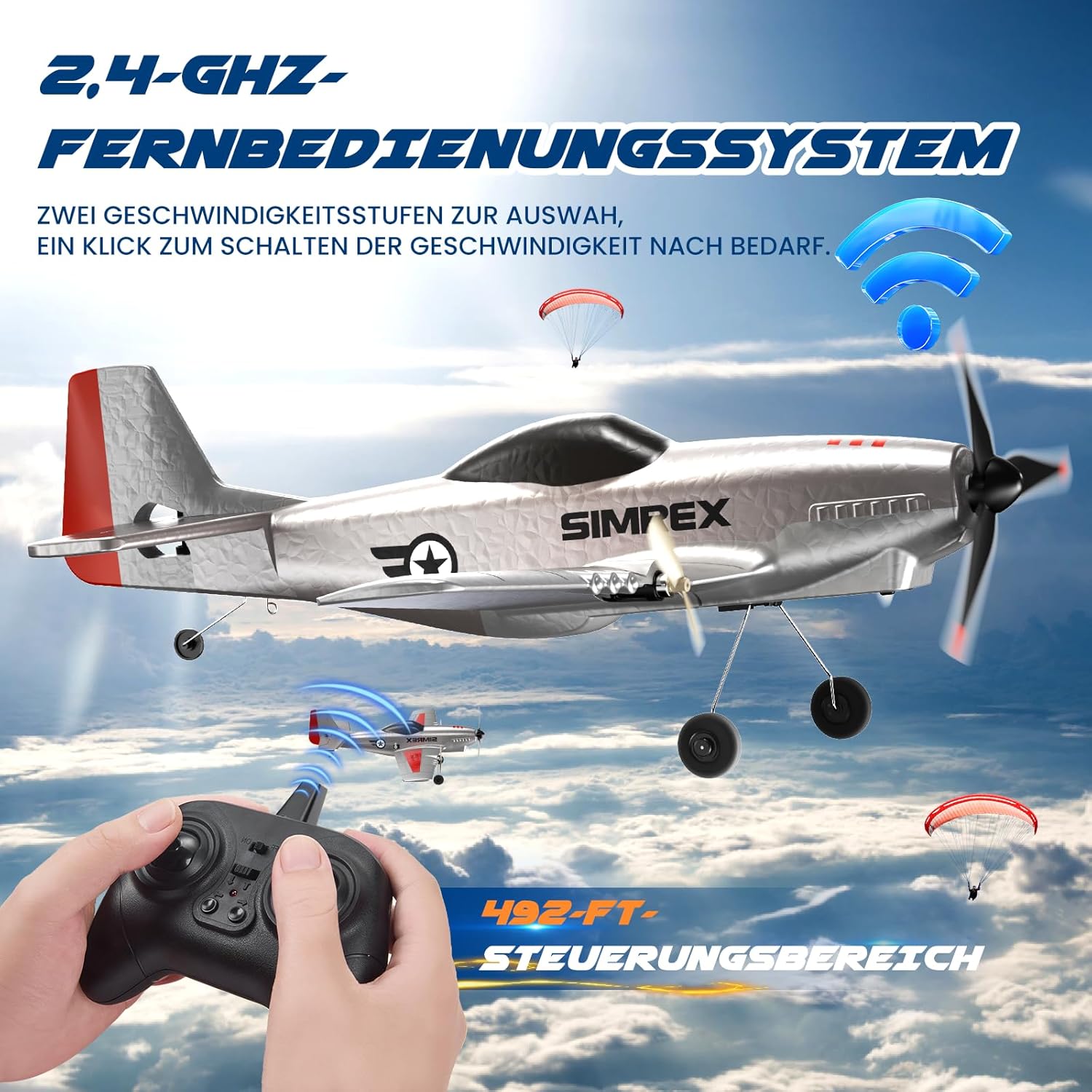 Thumbnail 5 de SIMREX TOY2409 RC Flugzeug