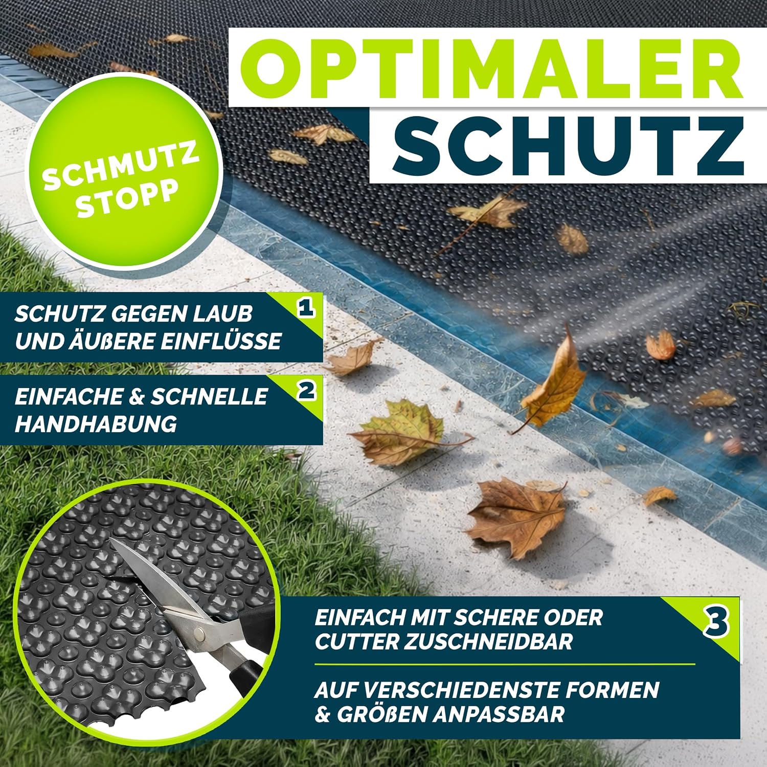 Detalle 2 de tillvex TVPHQB ProHeat QB4 zwembadfolie 400 µm, 450 x 220 cm