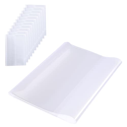 LdawyDE Protège Cahier A4, 10 Pcs – Couvre livre Transparent (21x29,7 cm)