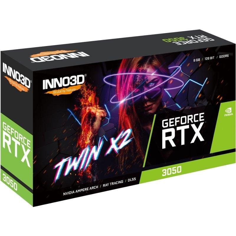 Detalle 2 de Inno3D GeForce RTX 3050 Twin X2 8 GB GDDR6: rendimiento sólido para gaming en FHD y edición básica
