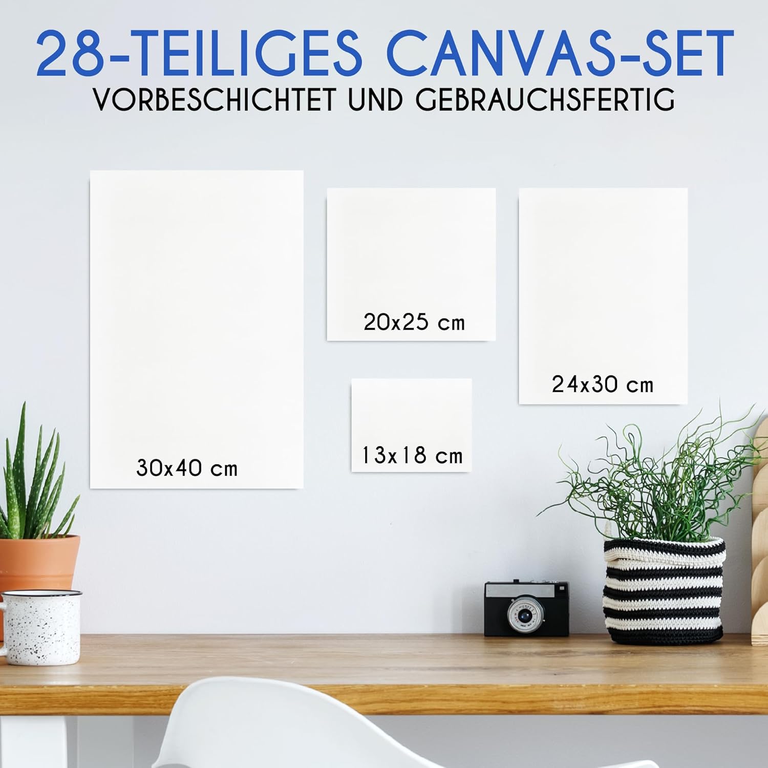 Thumbnail 1 de Zenacolor Leinwand Set 28 Stück 🎨