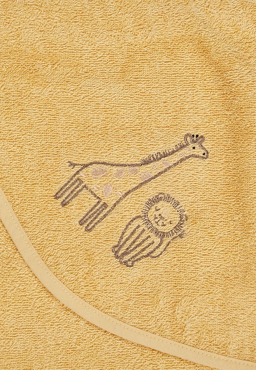 Detalle de Sterntaler 7122528 badhanddoek met capuchon, 100 x 100 cm, katoen, oker
