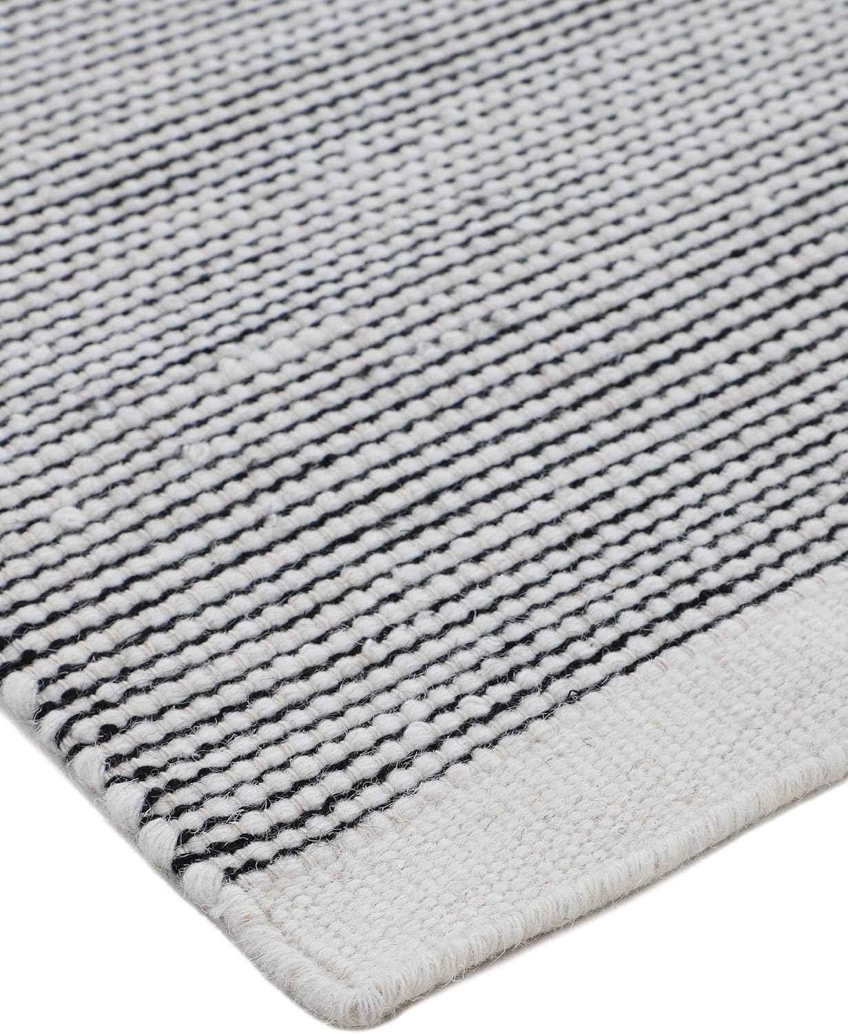 Thumbnail 3 de CarpetFine Alfombra Moderna Mona Negro/Blanco 200x290 cm 🖤🤍