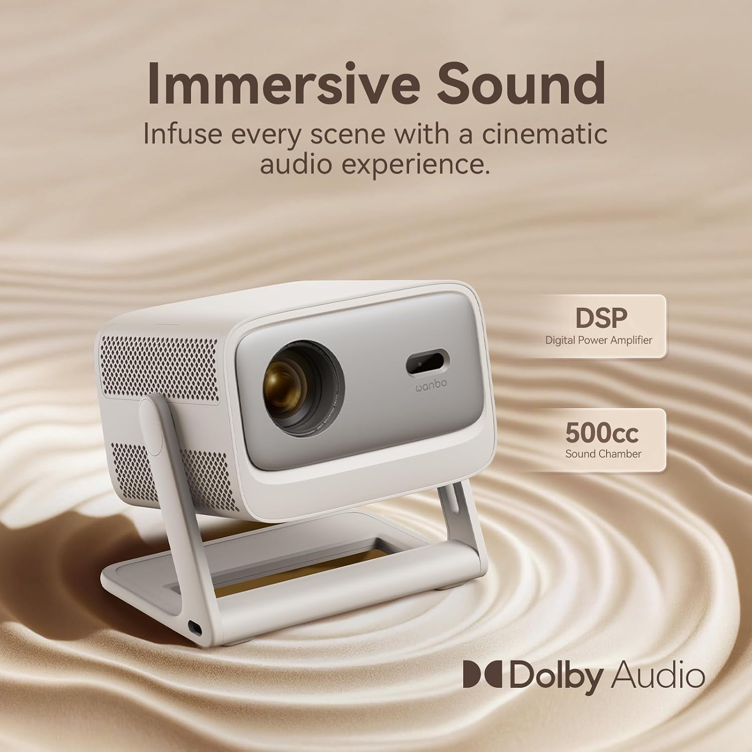 Detalle de Wanbo Vali 1 Pro Smart Home Projector with Google TV 4K Support