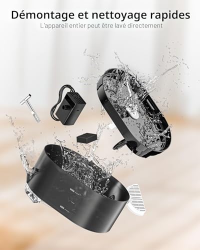 Detalle de Fontaine à Eau Automatique pour Chat 2,2 L par Nenozi – Distributeur avec LED, Ultra Silencieuse
