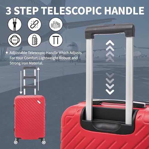 Thumbnail 7 de FLYMAX 32" Extra Large 125 Litre ABS 4-Wheel Suitcase review