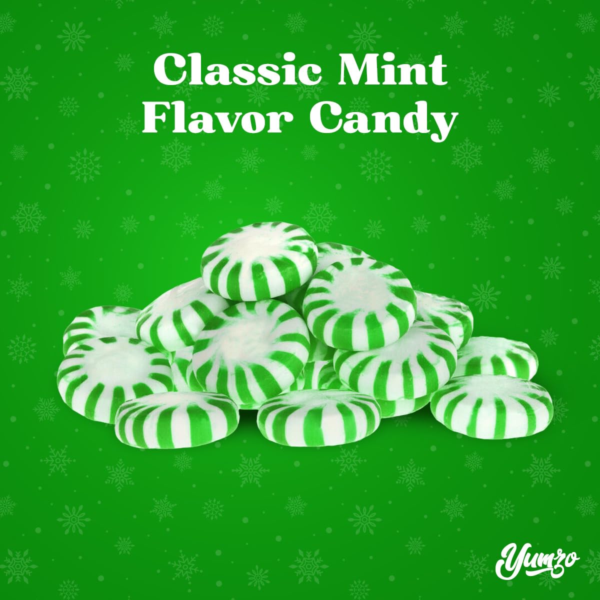 Detalle de Yumzo Starlight Spearmint Hard Candy, Individually Wrapped, 5 lb