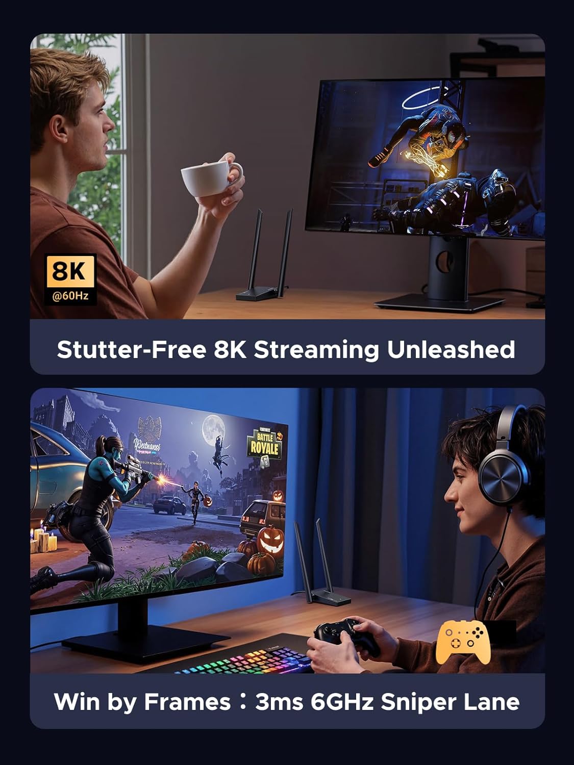 Thumbnail 3 de UGREEN WiFi Dongle AXE5400 (WiFi 6E) USB WiFi Adapter for PC with WPA3