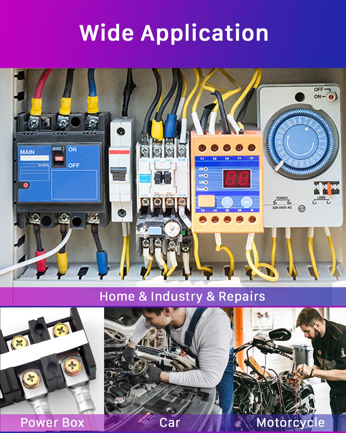 Thumbnail 4 de ANVINKU 20er Rohrkabelschuh-Set 16 mm² für M10 (SC16-10) mit Kupfer-Lötoberfläche