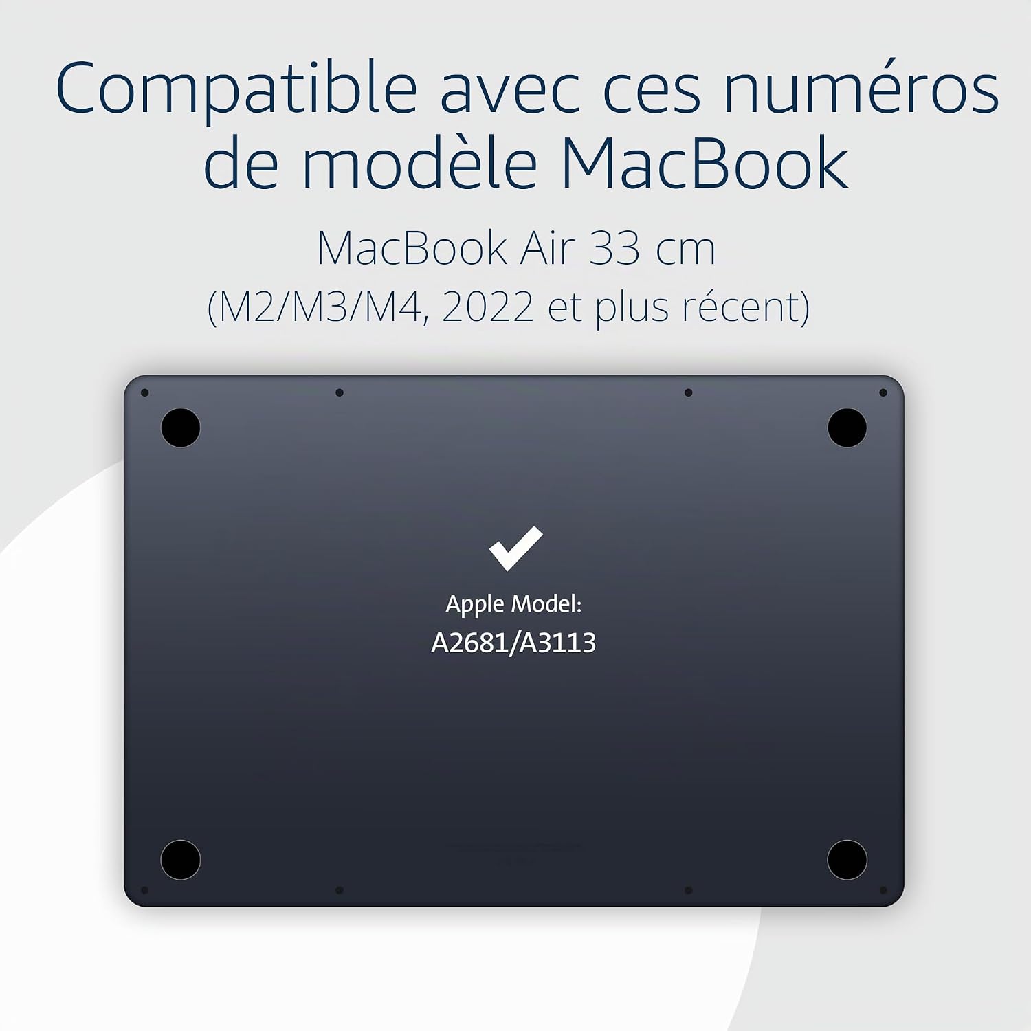Detalle de Kensington MagPro Elite – filtre de confidentialité magnétique pour MacBook Air 13,6" (M2/M3/M4)