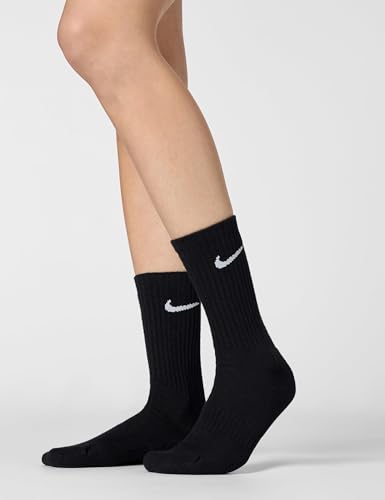 Thumbnail 1 de Nike Everyday Cushioned Training Crew Socks (6 Pairs) - Black/White, Medium