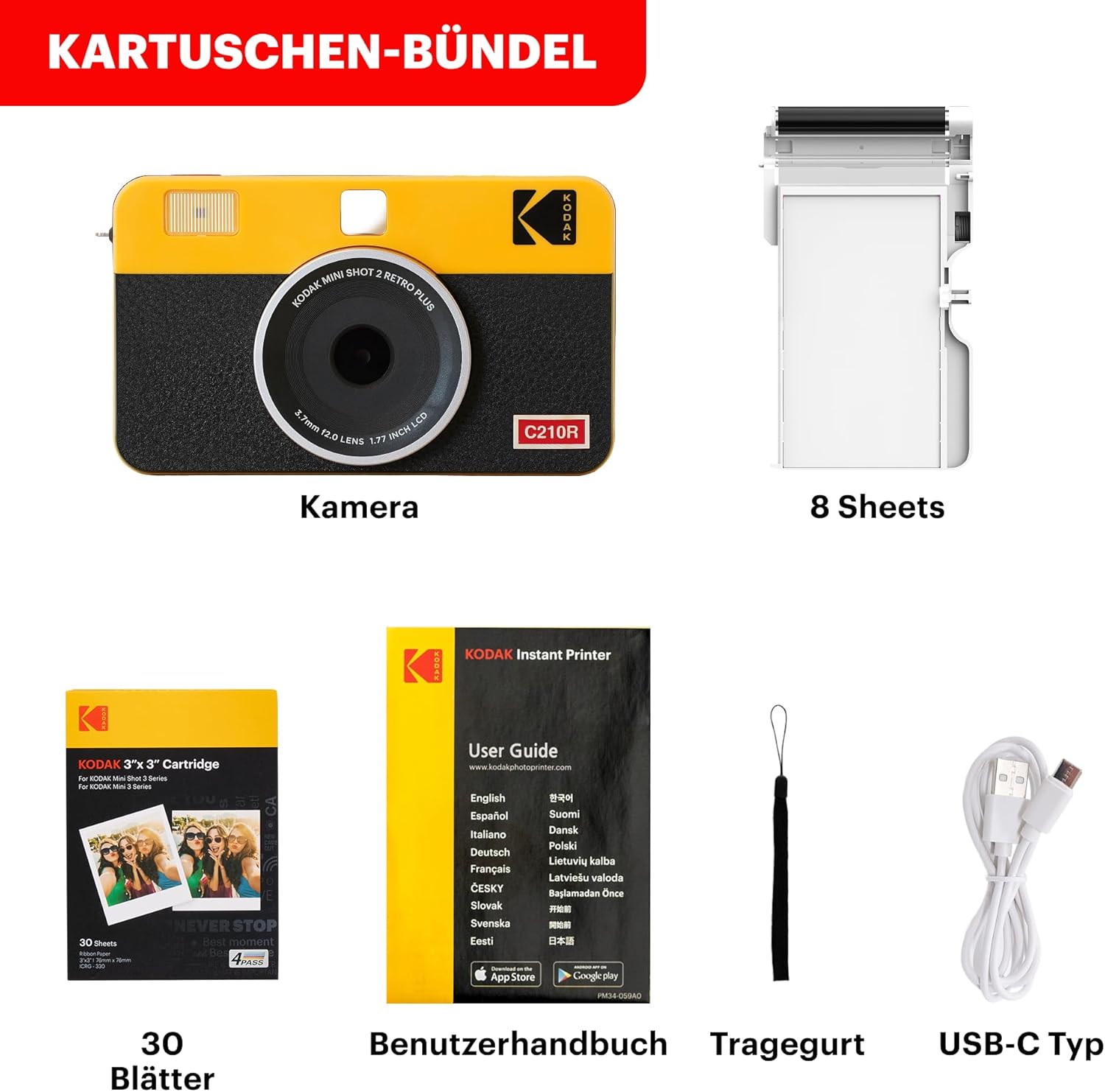 Thumbnail 6 de Kodak Mini Shot 2 Retro 4PASS, 5,3×8,6 cm