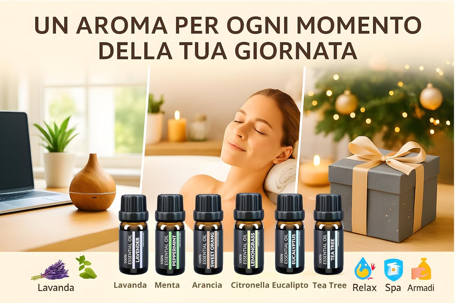 Thumbnail 2 de Crazy King Set 6 oli essenziali 10 ml per diffusore