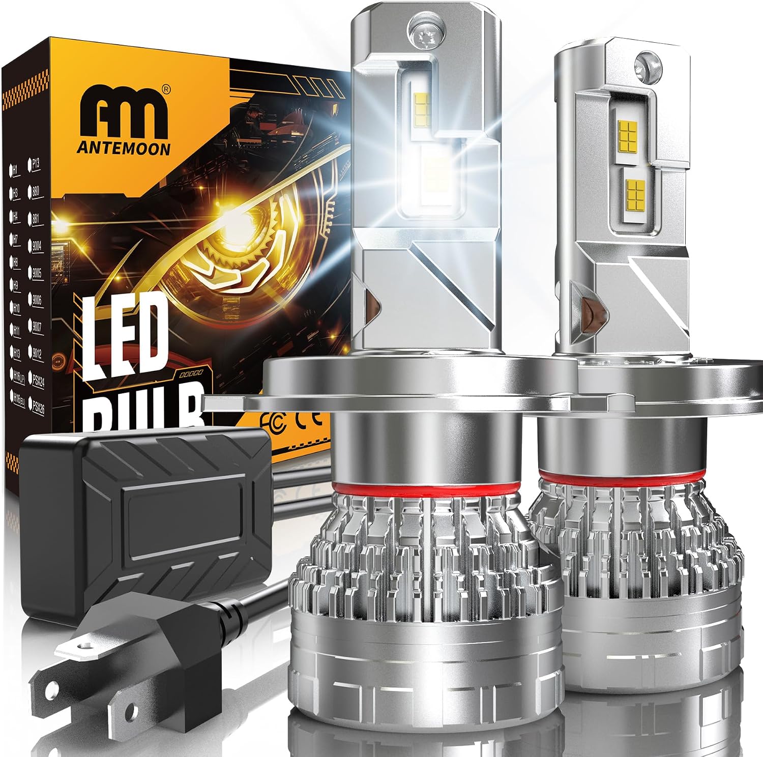 Detalle de ANTEMOON Bombillas H4 LED 110W