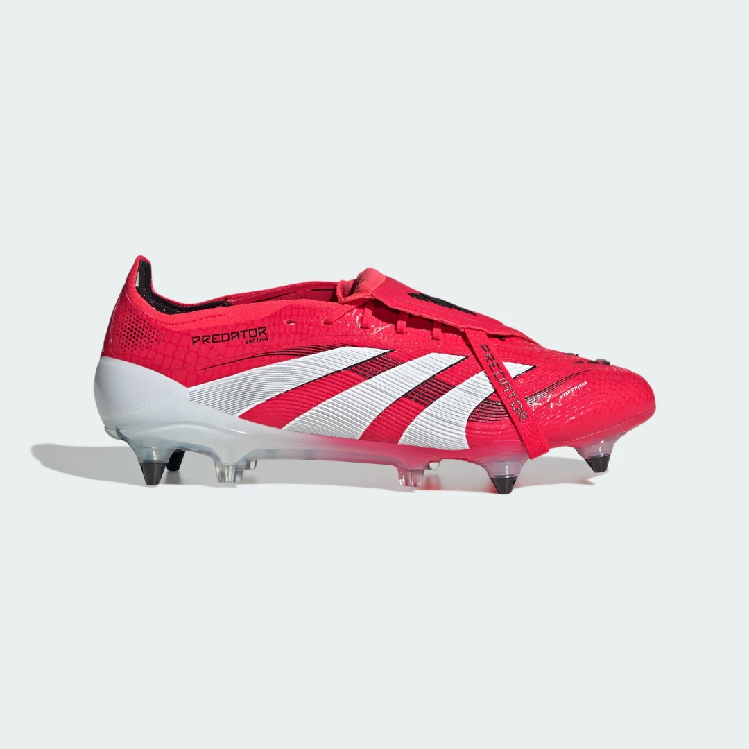 Detalle 2 de Adidas Predator Elite Fold-Over Tongue para césped natural húmedo – Rojo