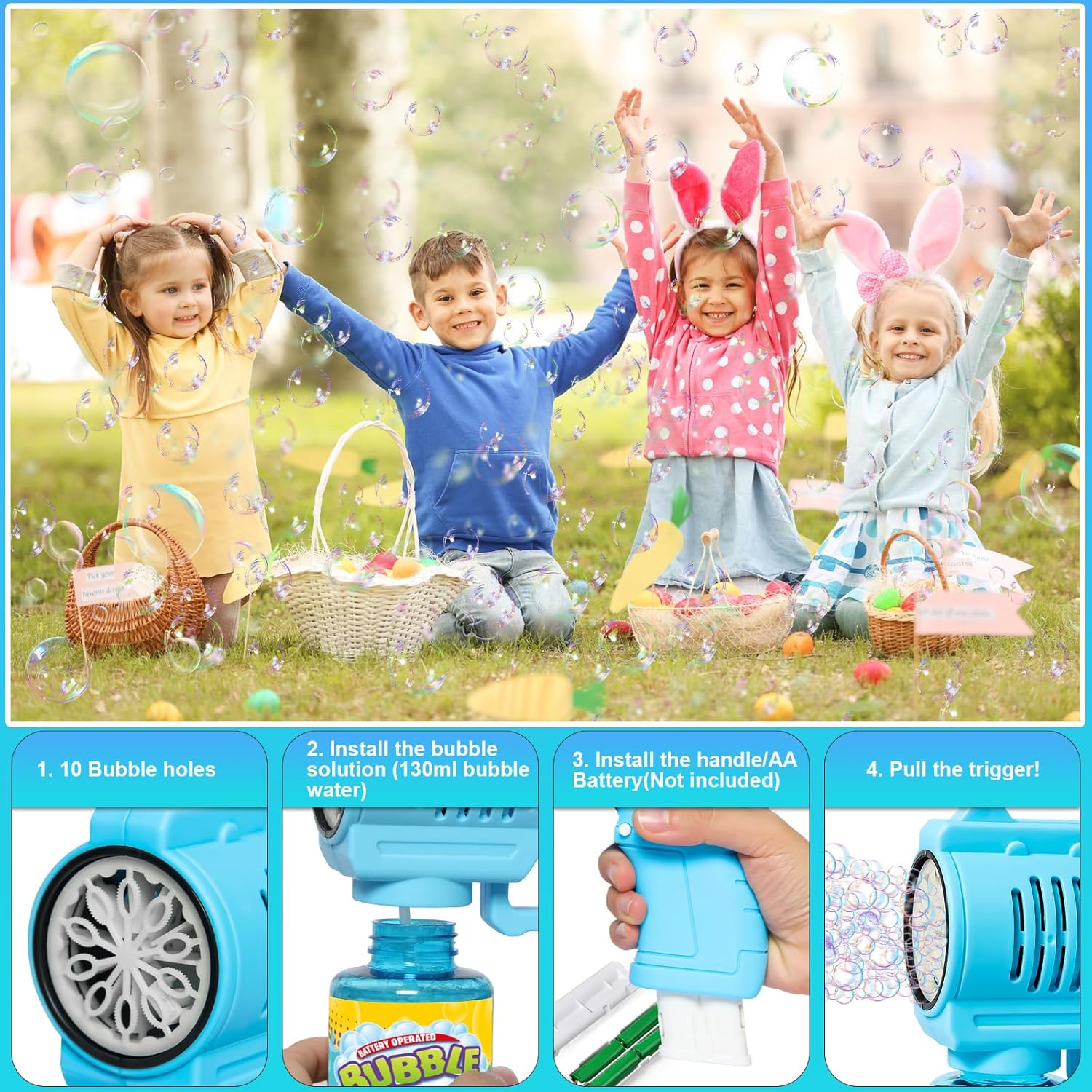 Thumbnail 4 de Panacare Seifenblasenpistolen 4000 Blasen/Min