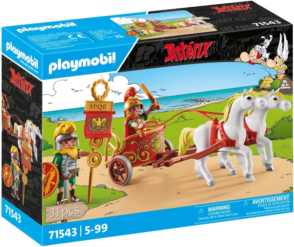 Detalle de PLAYMOBIL Asterix 71543 Biga Romana: Viaggio Epico per bambini dai 5 Anni