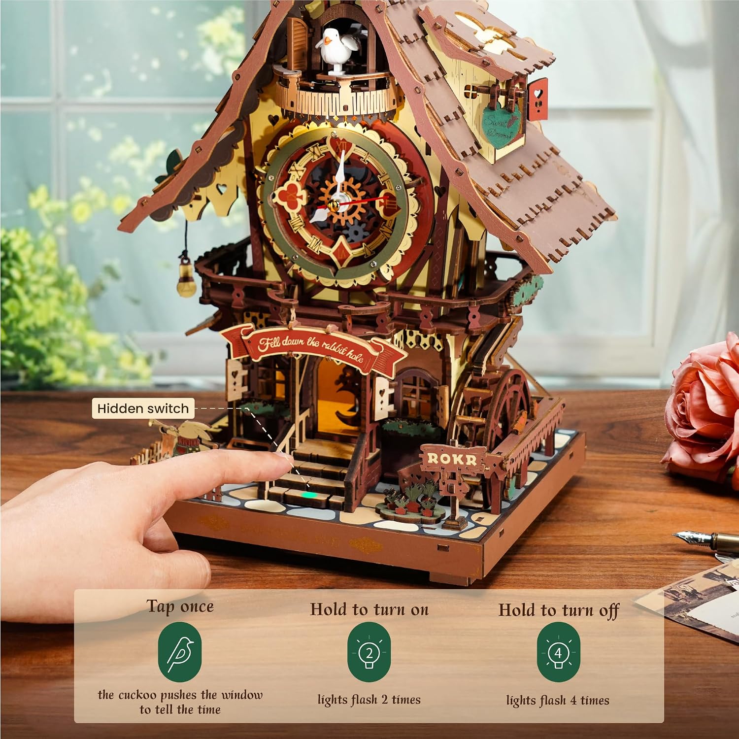Thumbnail 5 de ROKR LC901C cuckoo clock 8‑hour wooden kit