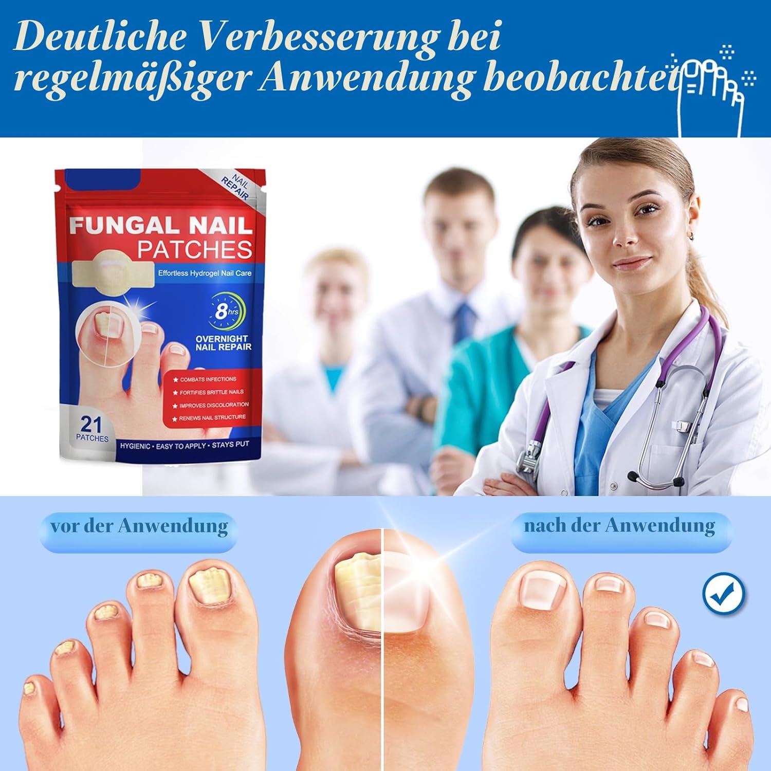 Detalle de Funthy 21 Nagelpilz-Patches đ