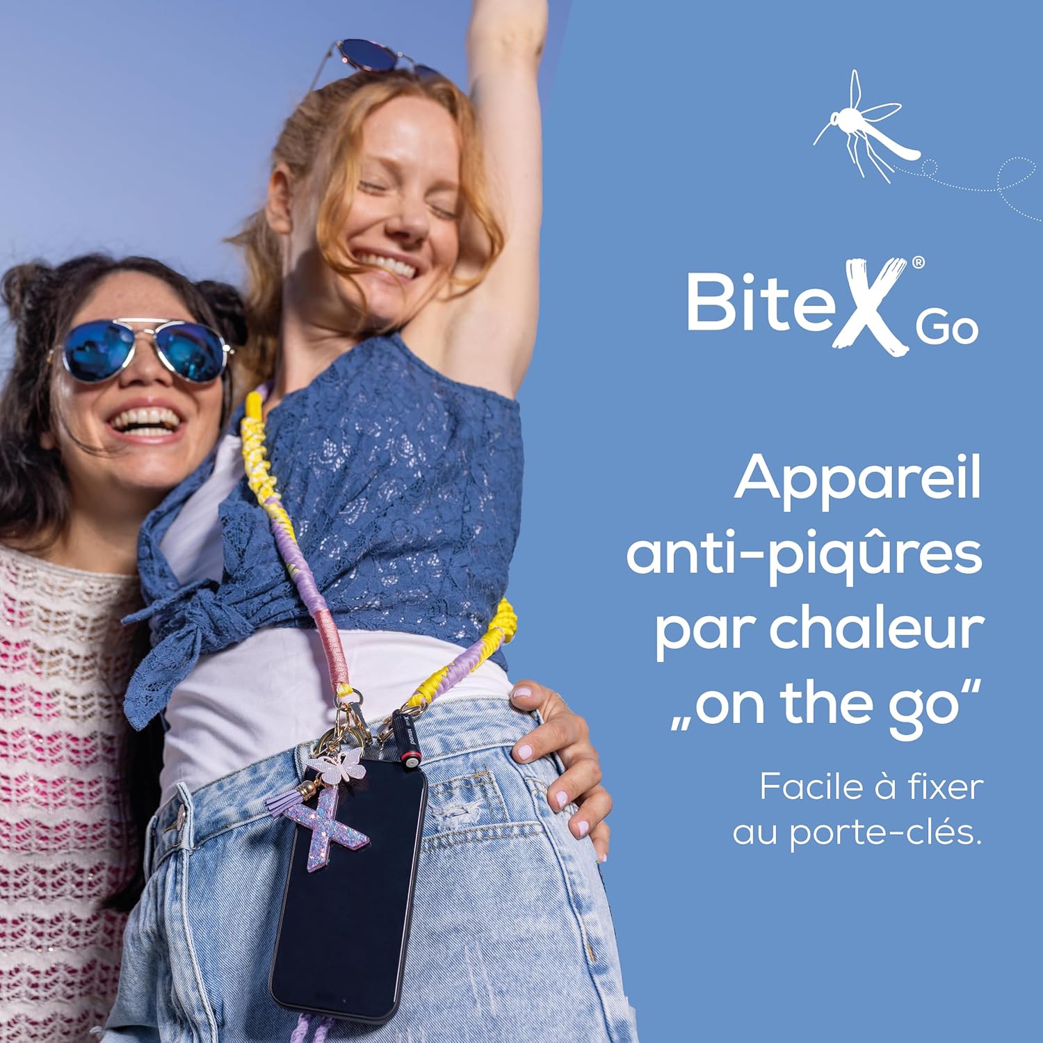 Detalle de Beurer BiteX Go Deep Black — Dispositif USB‑C pour soulager les démangeaisons des piqûres et morsures