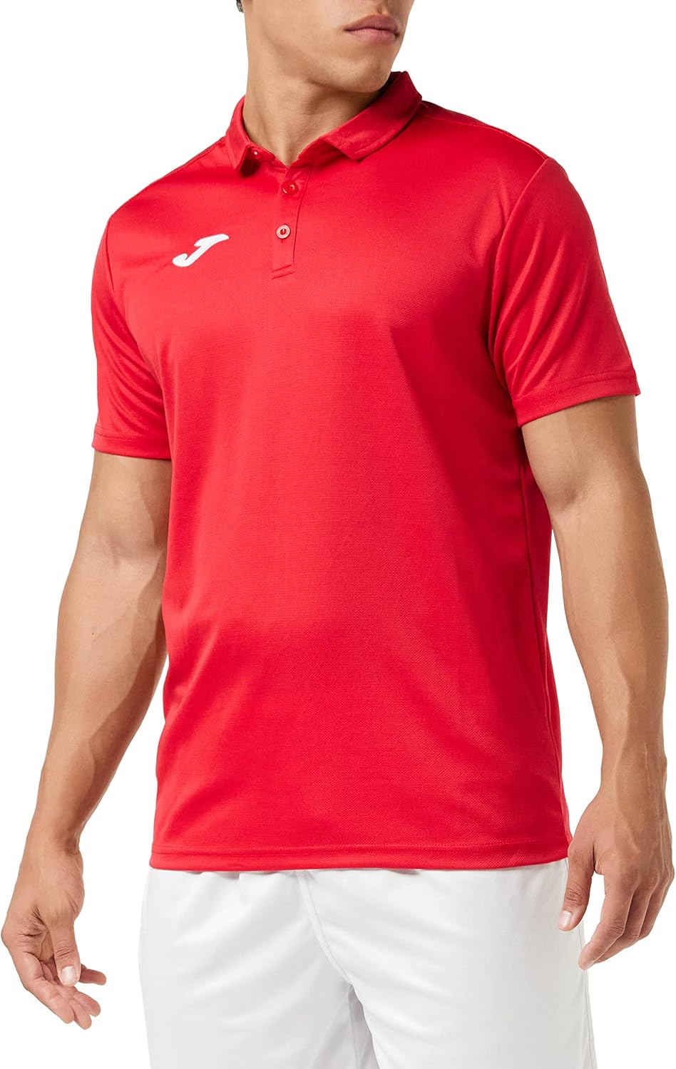 Detalle de Joma Hobby Polo para Hombre Roja (600) - Versatilidad y Transpirabilidad en un Polo Clásico
