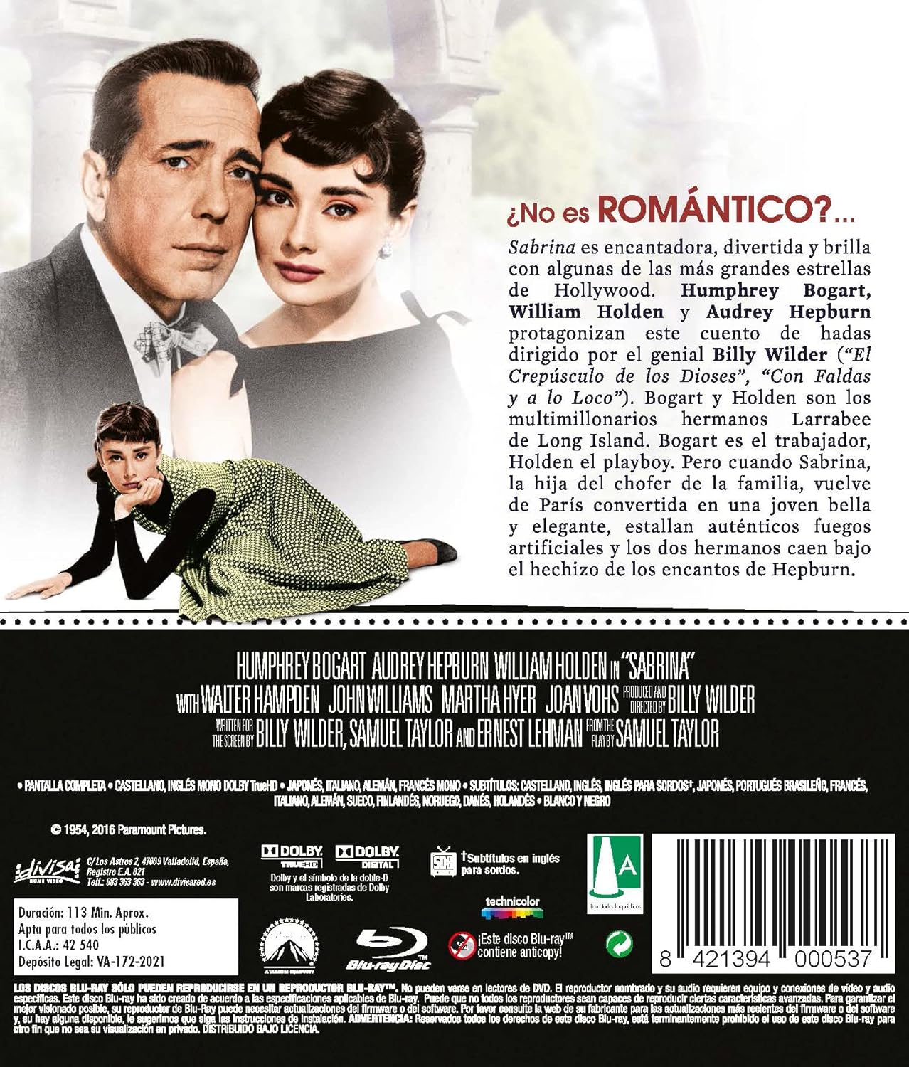 Detalle de Divisa HV Sabrina Blu-ray